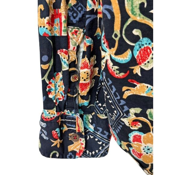 Desigual Man Button Down Shirt Colorful Tropical Elephant Artsy Size XXL Regular - Picture 5 of 10